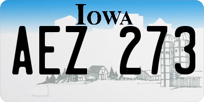 IA license plate AEZ273