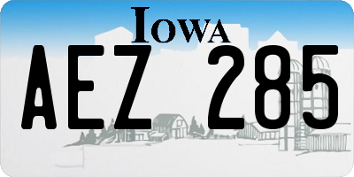 IA license plate AEZ285