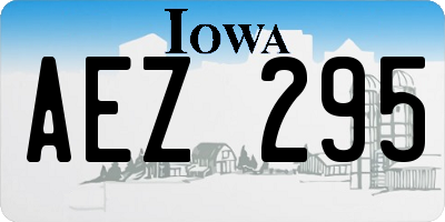 IA license plate AEZ295