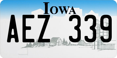 IA license plate AEZ339