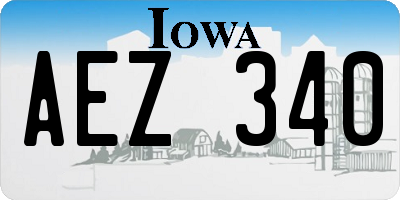IA license plate AEZ340