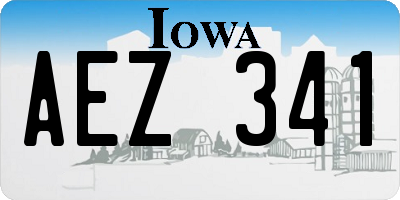 IA license plate AEZ341