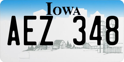 IA license plate AEZ348