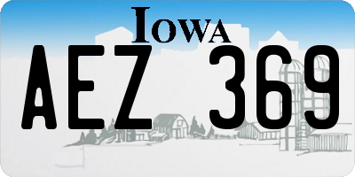 IA license plate AEZ369