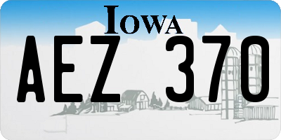 IA license plate AEZ370