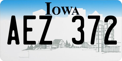 IA license plate AEZ372