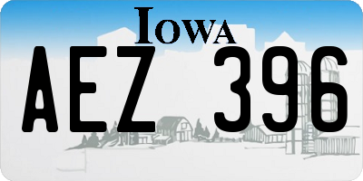 IA license plate AEZ396