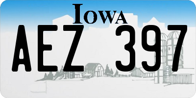 IA license plate AEZ397