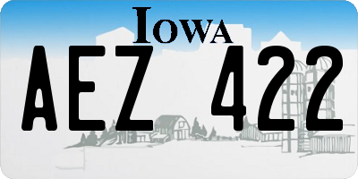 IA license plate AEZ422