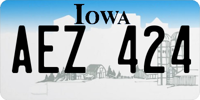 IA license plate AEZ424