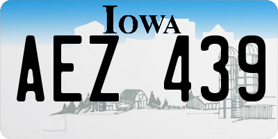 IA license plate AEZ439