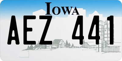 IA license plate AEZ441