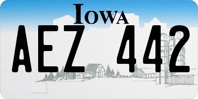 IA license plate AEZ442
