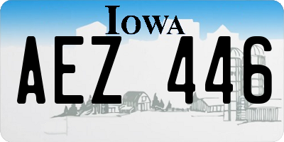 IA license plate AEZ446