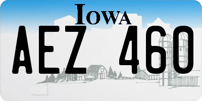 IA license plate AEZ460