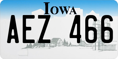 IA license plate AEZ466