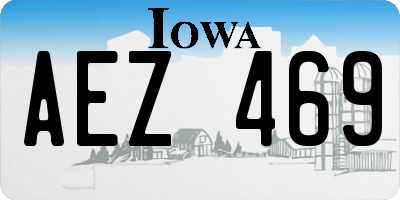 IA license plate AEZ469