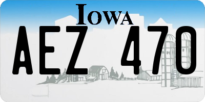 IA license plate AEZ470
