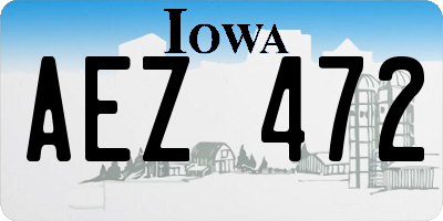 IA license plate AEZ472
