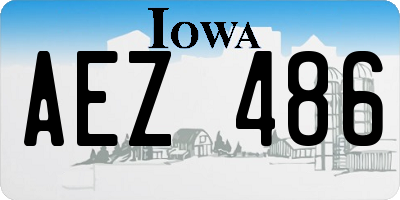 IA license plate AEZ486