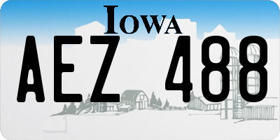 IA license plate AEZ488