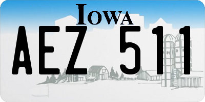 IA license plate AEZ511