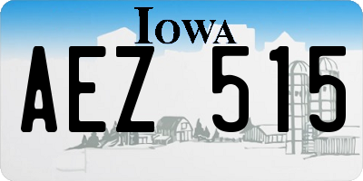 IA license plate AEZ515