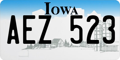 IA license plate AEZ523