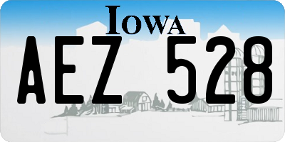 IA license plate AEZ528