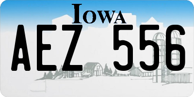 IA license plate AEZ556