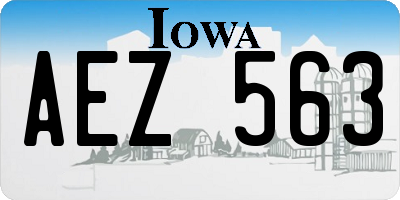 IA license plate AEZ563