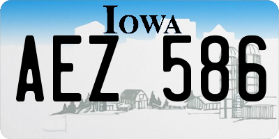 IA license plate AEZ586