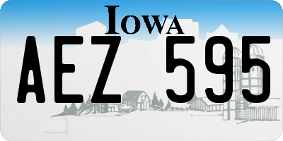 IA license plate AEZ595