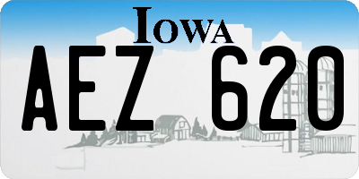 IA license plate AEZ620