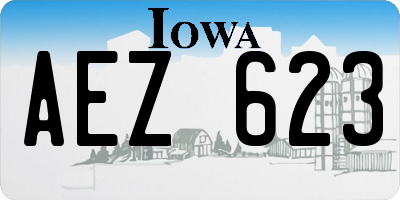 IA license plate AEZ623