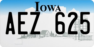 IA license plate AEZ625