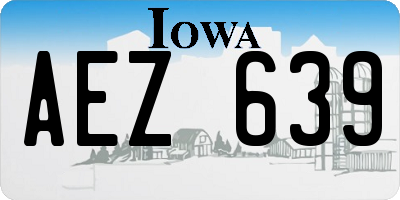 IA license plate AEZ639