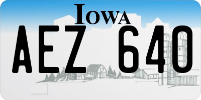 IA license plate AEZ640