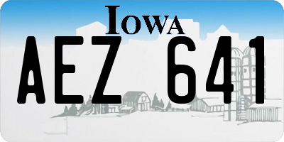 IA license plate AEZ641