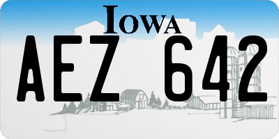IA license plate AEZ642