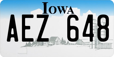 IA license plate AEZ648