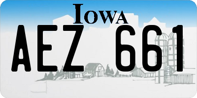 IA license plate AEZ661