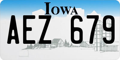 IA license plate AEZ679