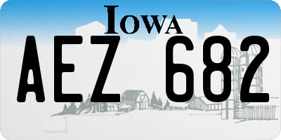 IA license plate AEZ682