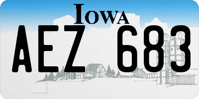 IA license plate AEZ683