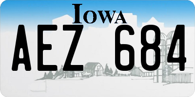 IA license plate AEZ684