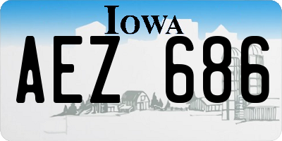 IA license plate AEZ686