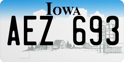 IA license plate AEZ693