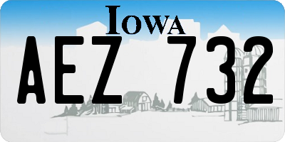 IA license plate AEZ732