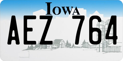 IA license plate AEZ764